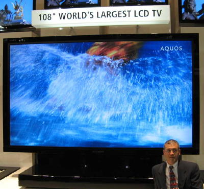 Sharp Aquos the 108-inch World's Largest LCD display