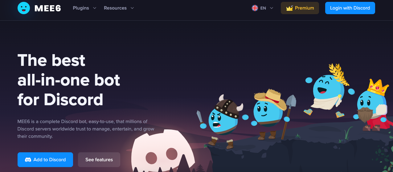 Discord Log Deleter 4 MEE6 website — all-in-one Discord moderation bot for automod, cleanup, and server management.