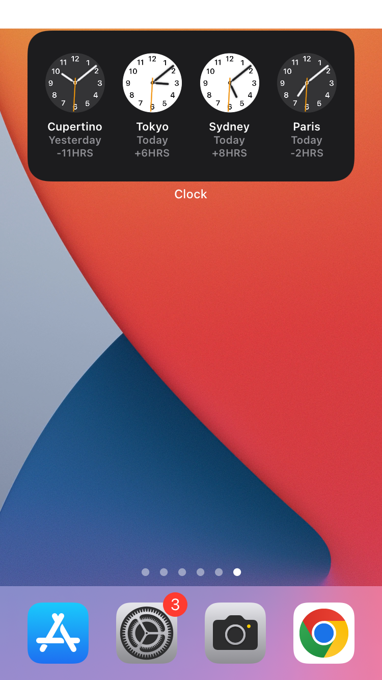 How to Set Up Dual Time Zones on Your iPhone Lock Screen 3 Displaying Two Time Zones on iPhone