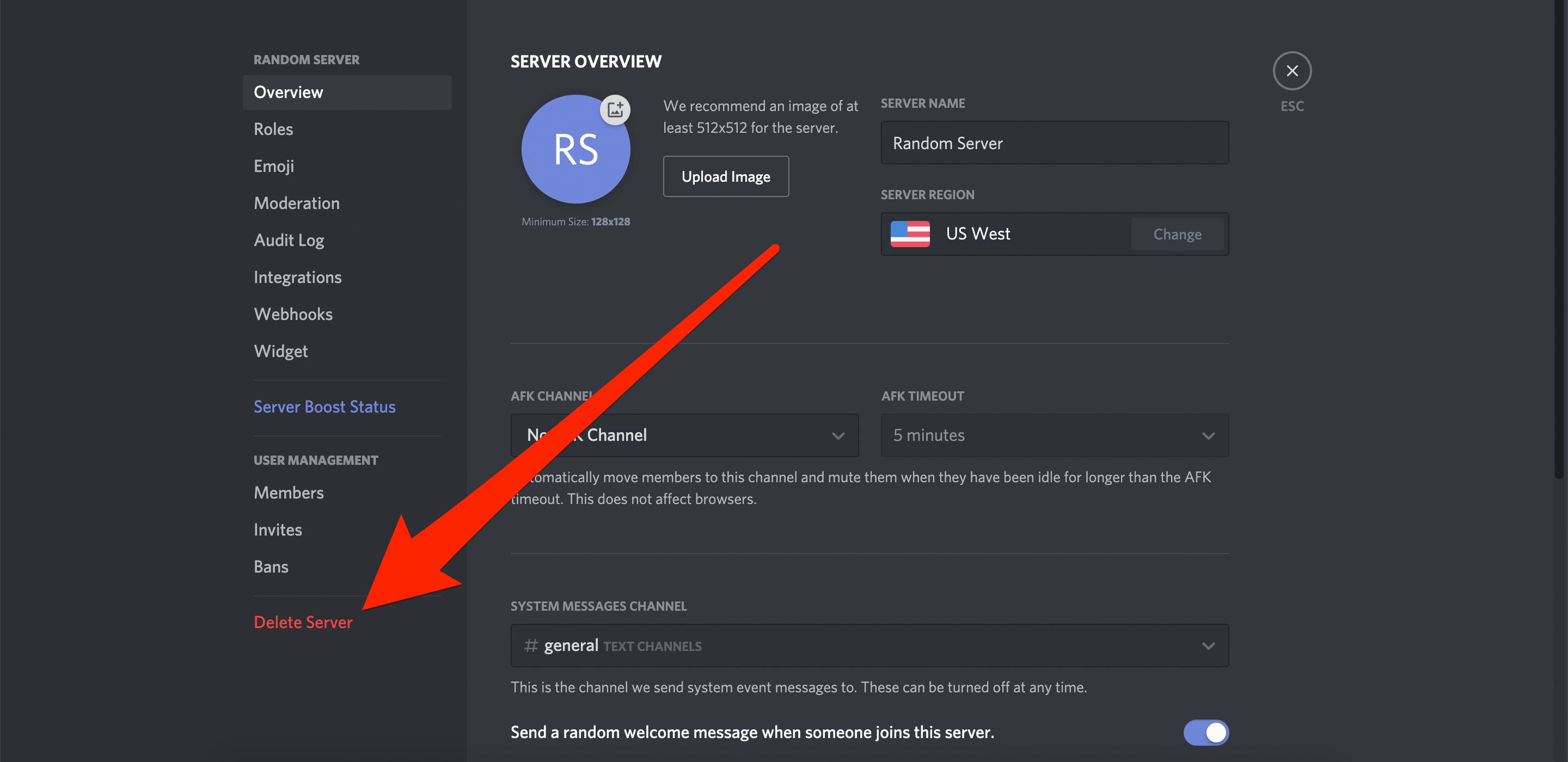 how to delete discord server how to delete discord server