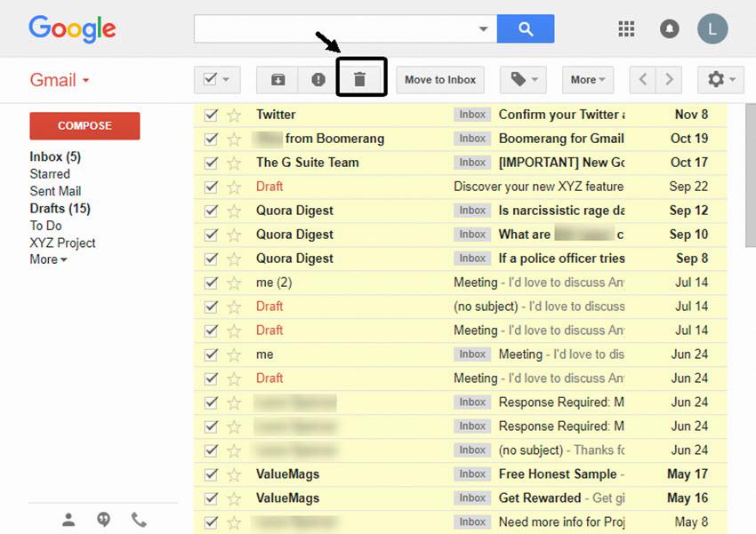 how to delete multiple emails in gmail how to delete multiple emails in gmail