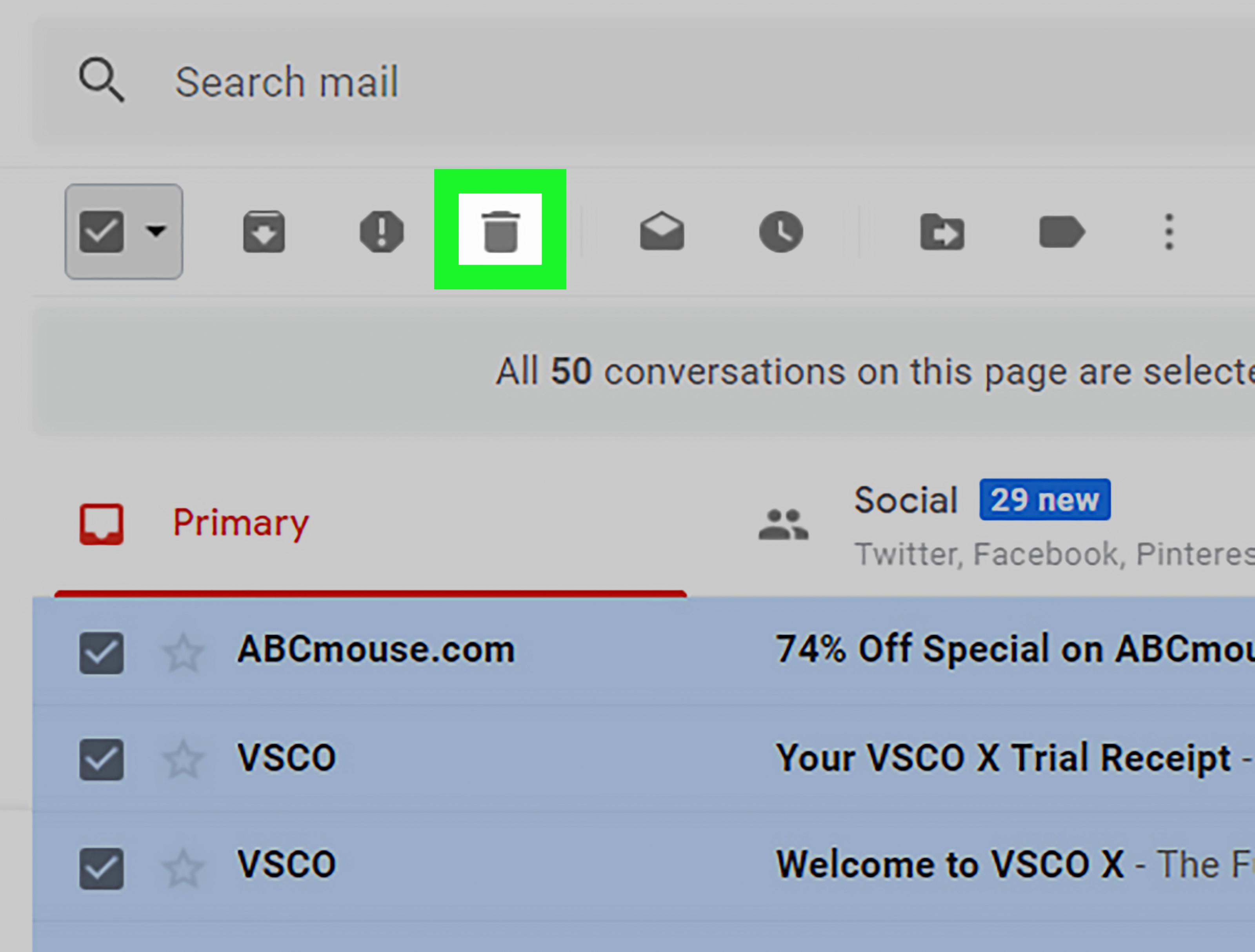 how to delete multiple emails in gmail how to delete multiple emails in gmail