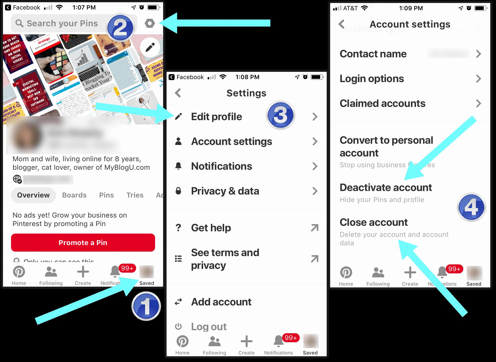 how to delete pinterest account how to delete pinterest account