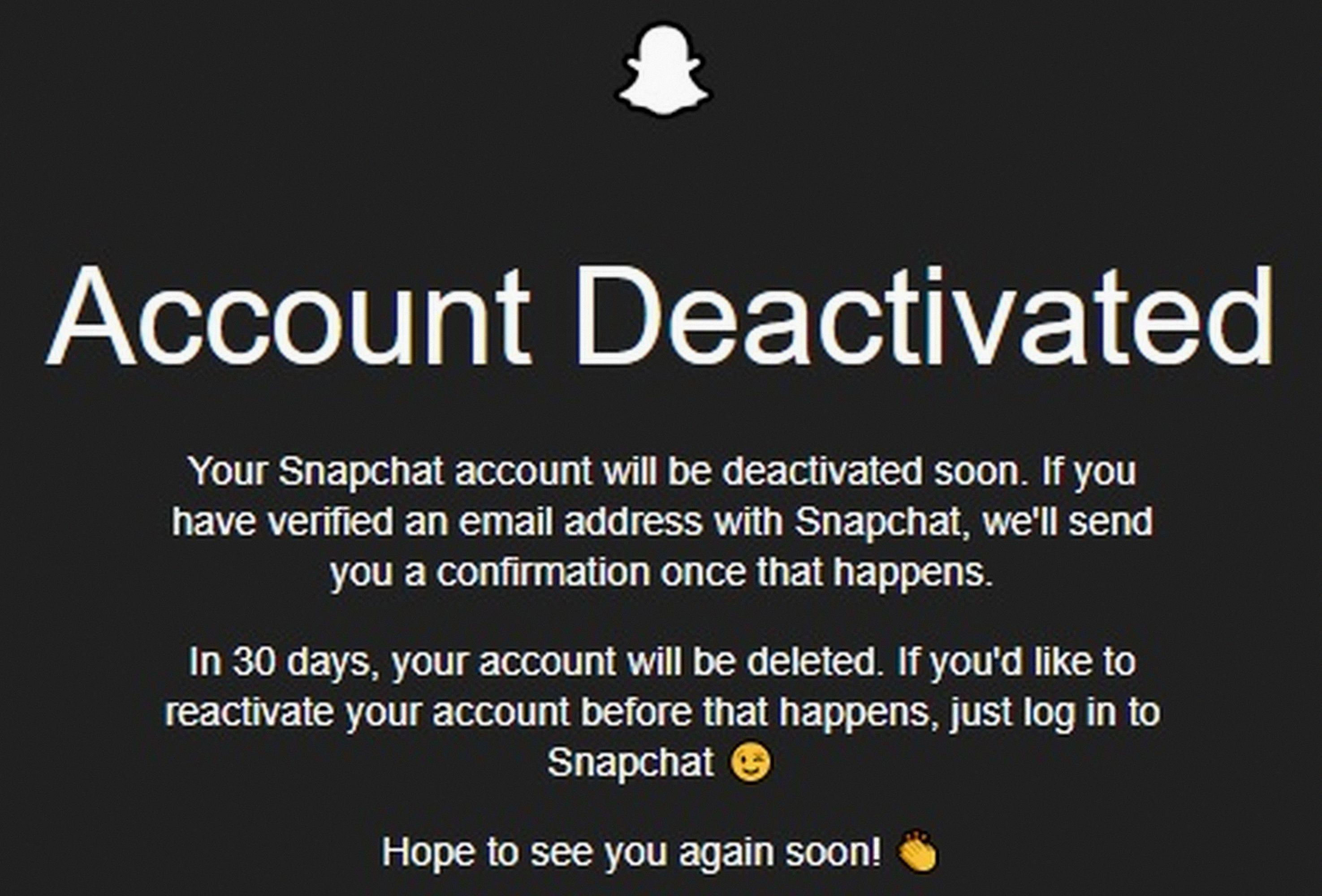deactivate snapchat deactivate snapchat