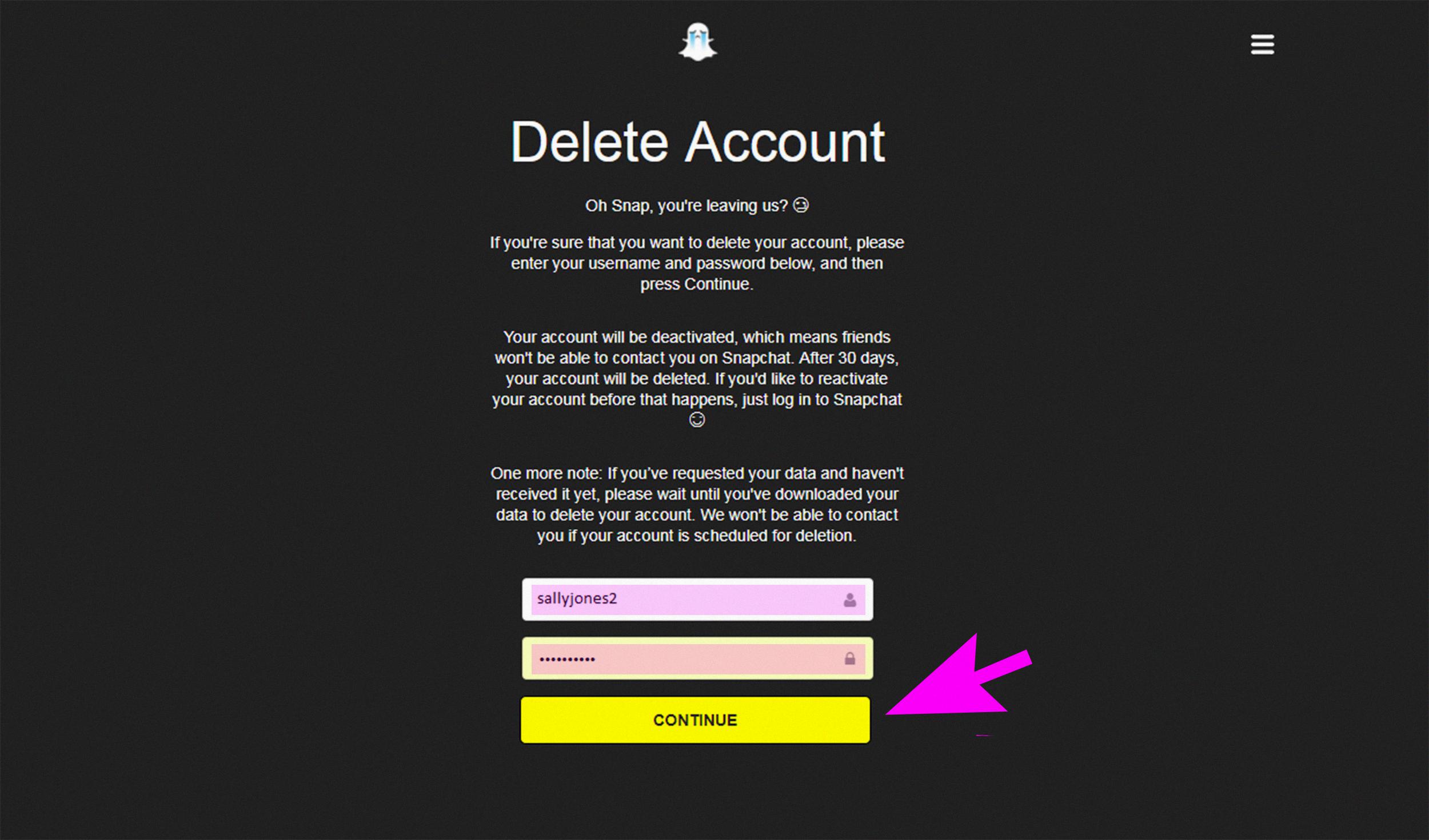 deactivate snapchat deactivate snapchat