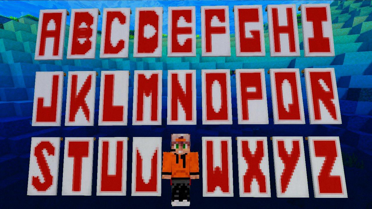 letter banners in minecraft letter banners in minecraft