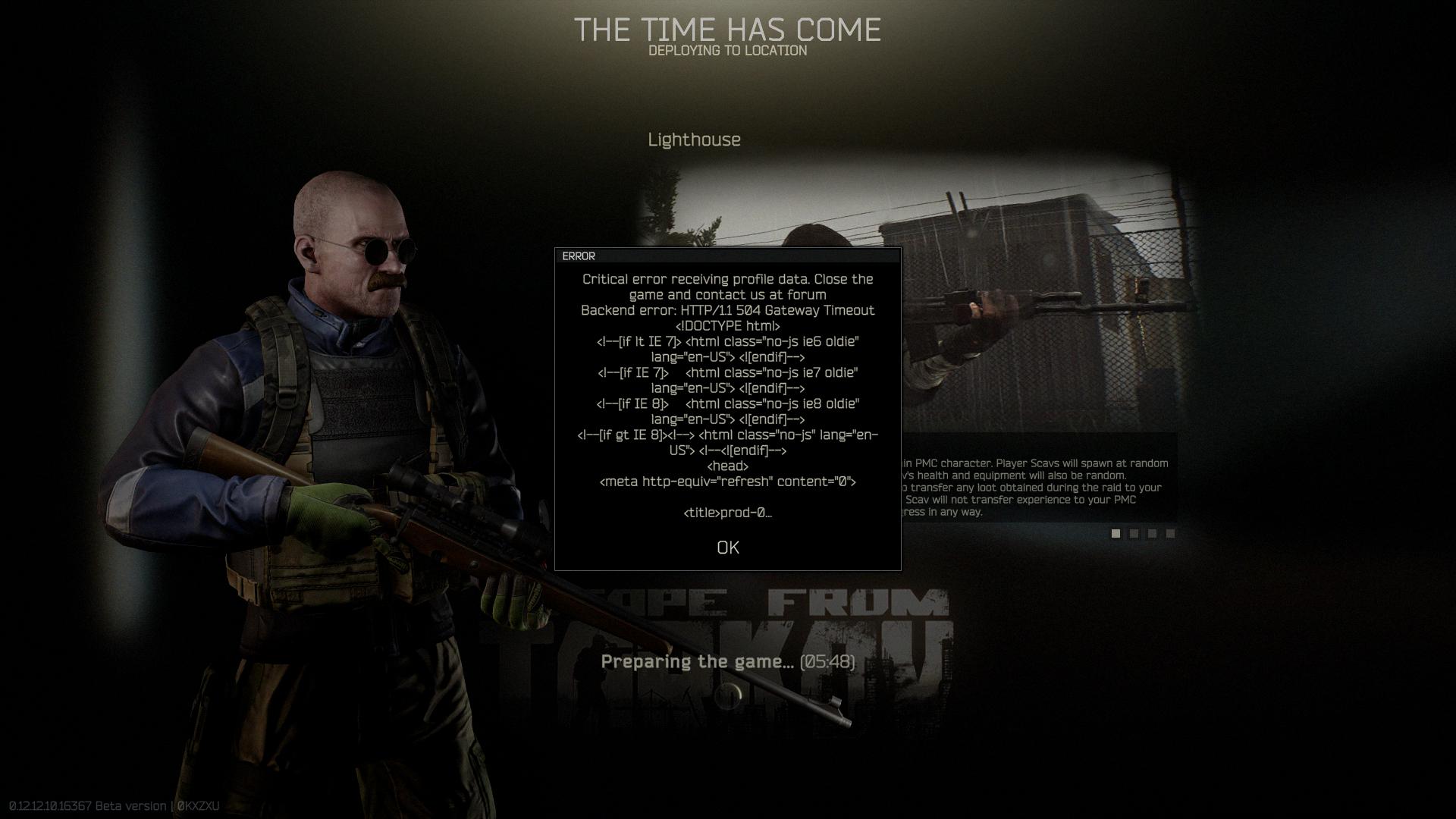 backend error tarkov backend error tarkov