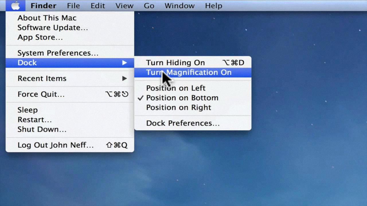 apple menu apple menu