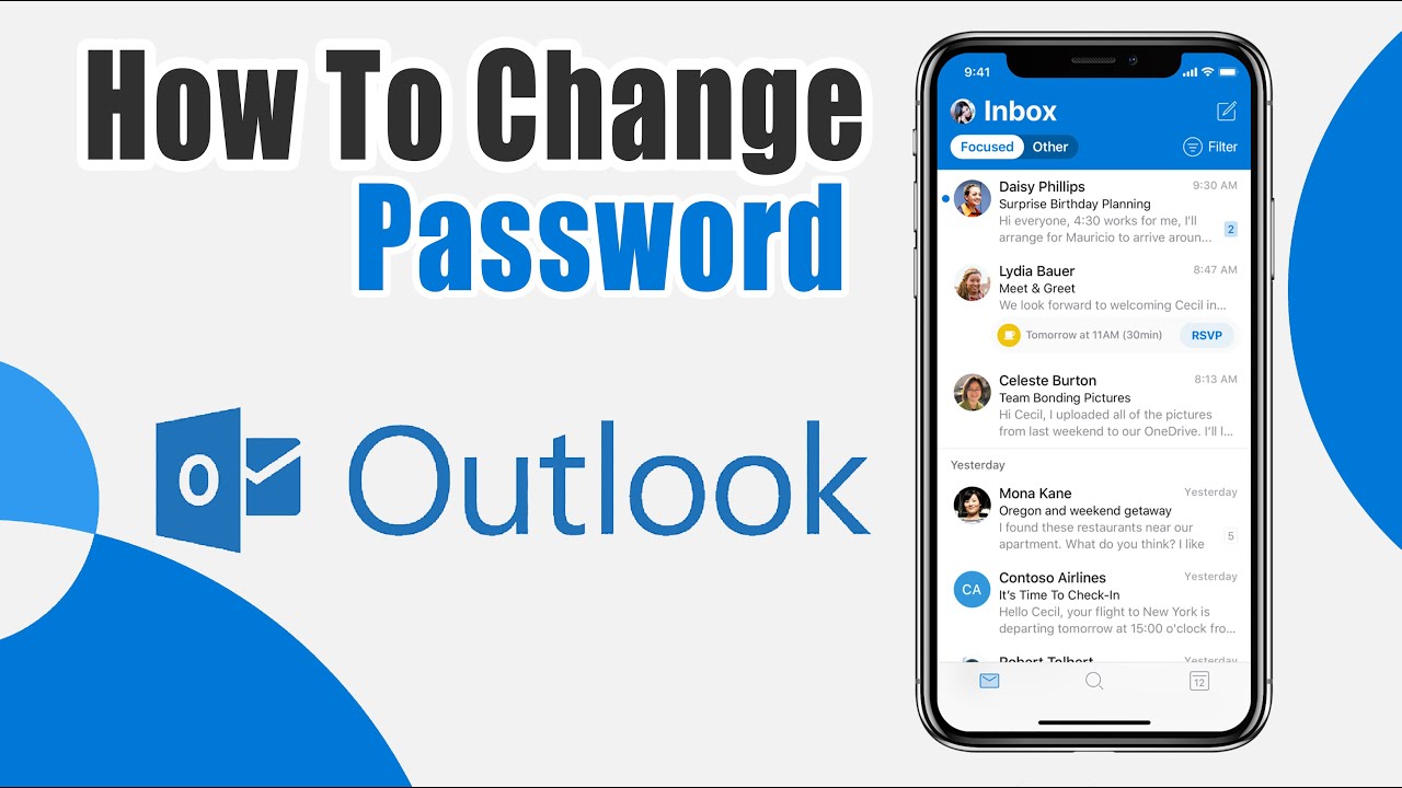 How to Change Your Outlook Password 2 How to Change Your Outlook Password 1