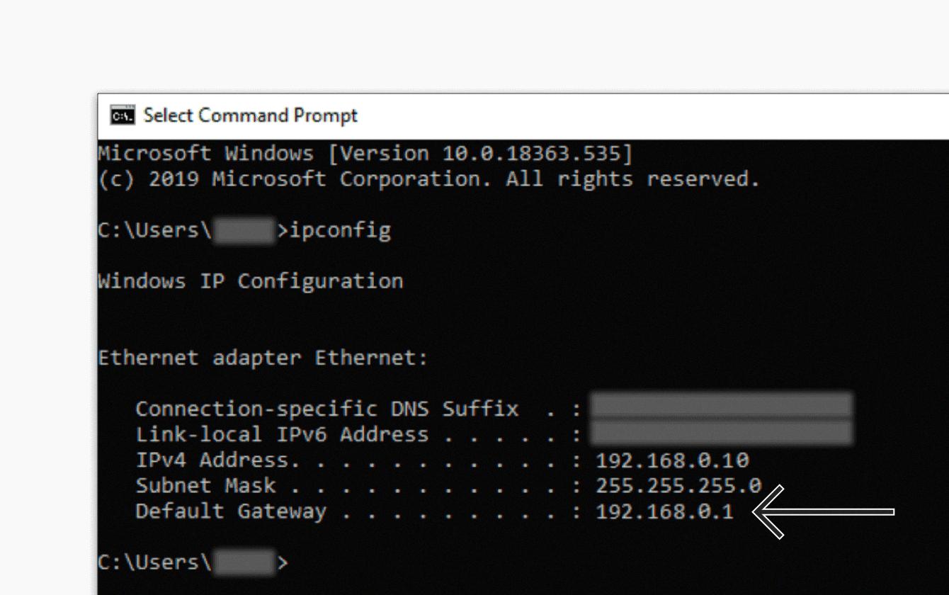 default gateway address default gateway address