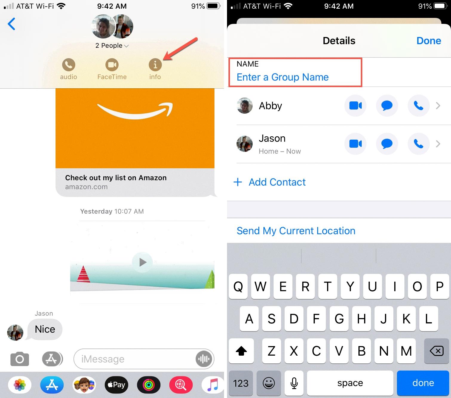 how to name group text how to name group text