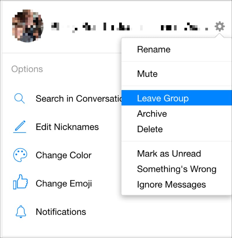 How To Leave A Group On Messenger On iPhone 2 How To Leave A Group On Messenger On iPhone 1