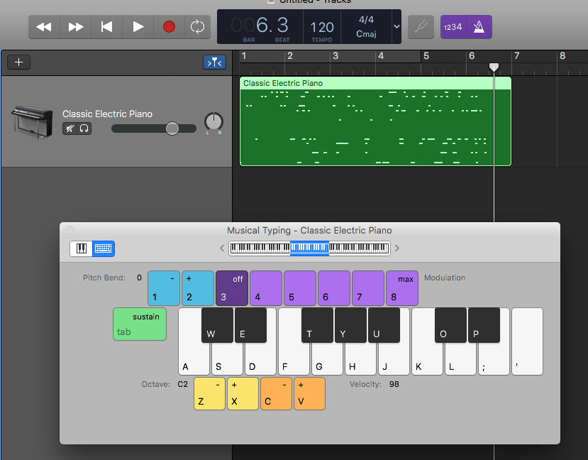How to Use Keyboard as a MIDI Controller in GarageBand 2 How to Use Keyboard as a MIDI Controller in GarageBand 1