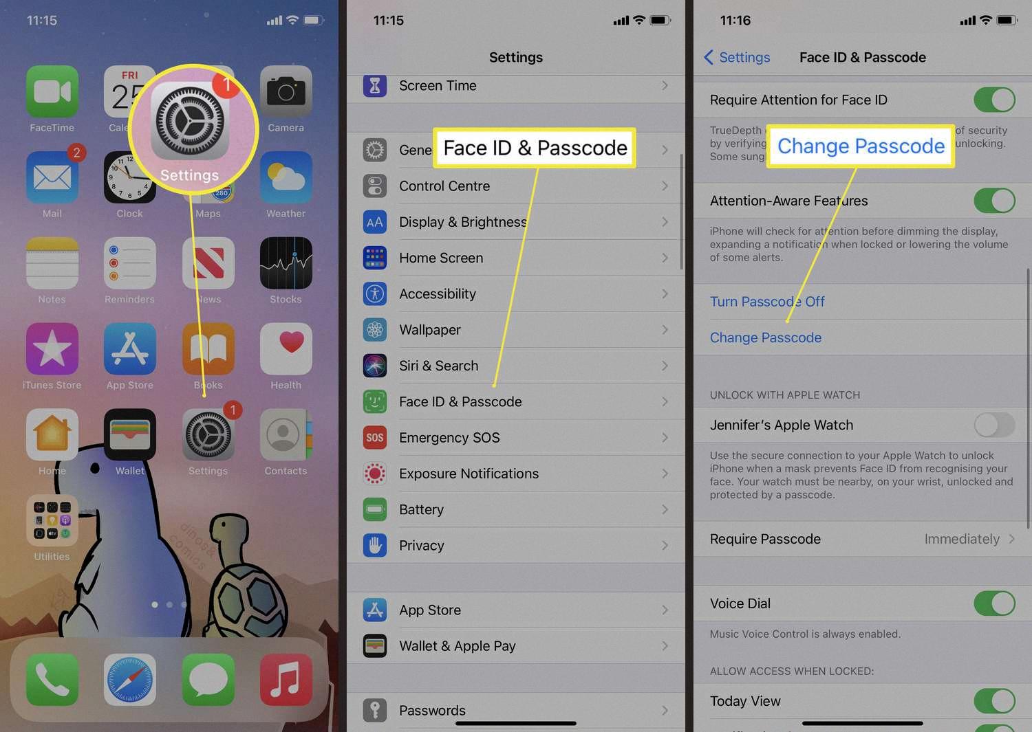 change iphone exchange password change iphone exchange password