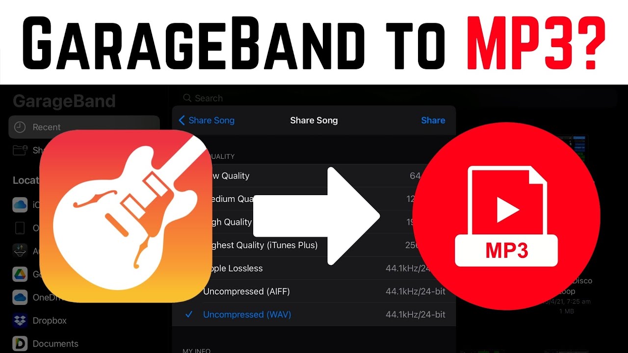 How To Export Garageband As Mp3 2 How To Export Garageband As Mp3 1