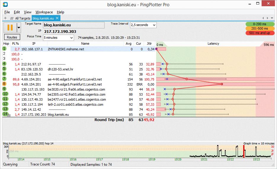 pingplotter pingplotter
