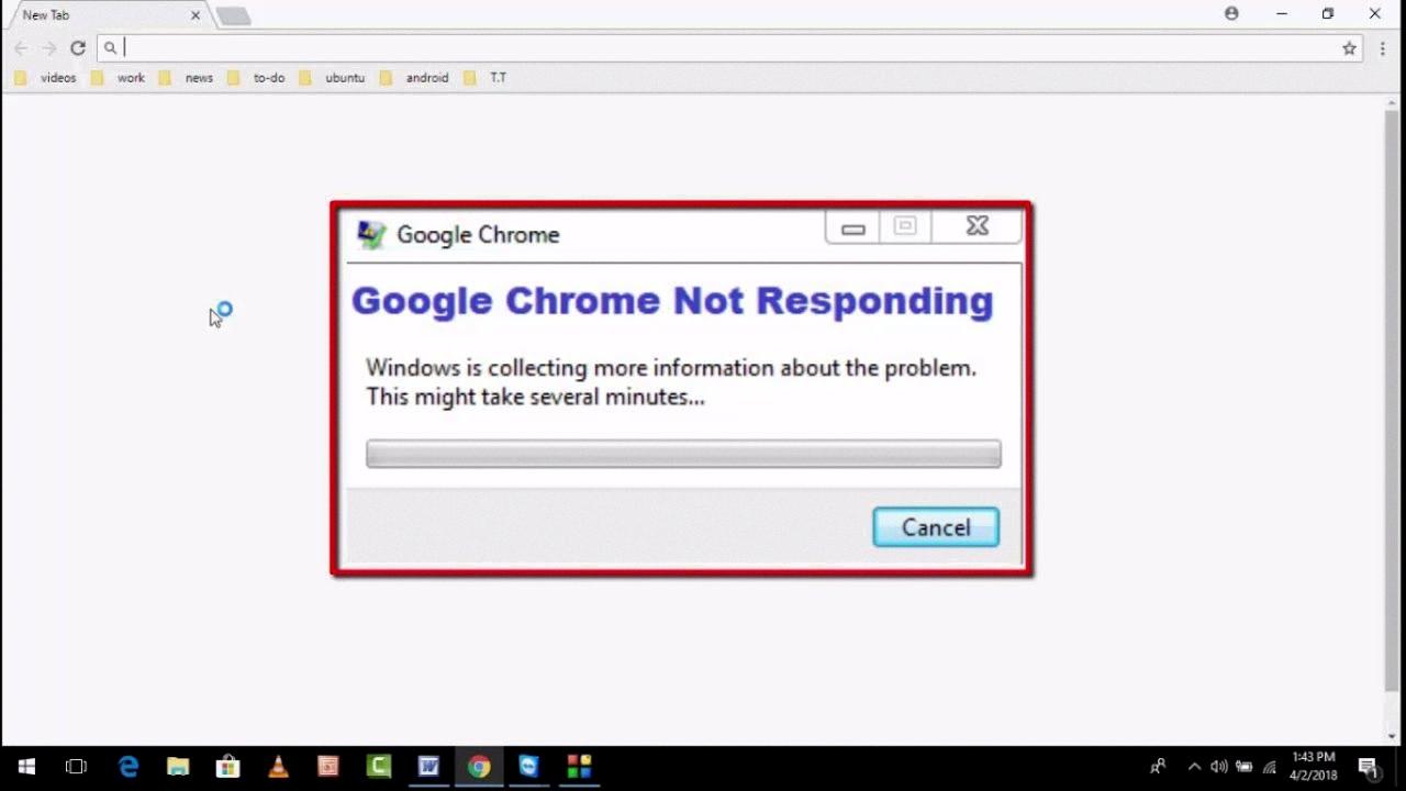 google chrome not responding google chrome not responding