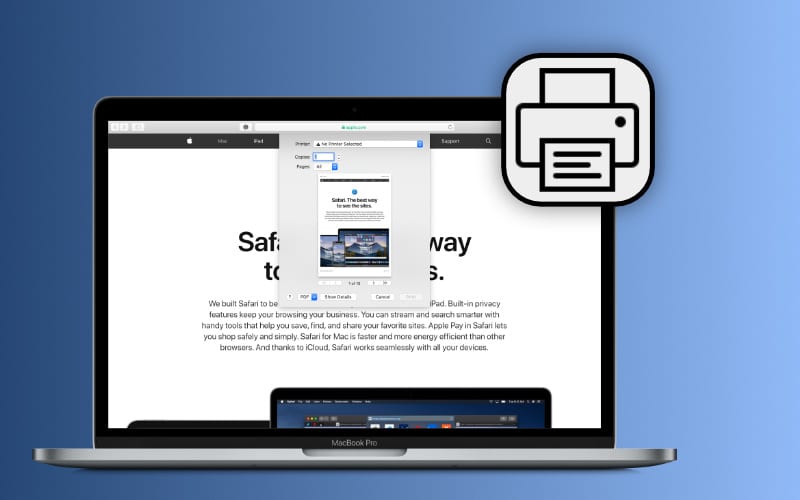 How to Print Webpage in Safari on Mac? 2 How to Print Webpage in Safari on Mac? 1