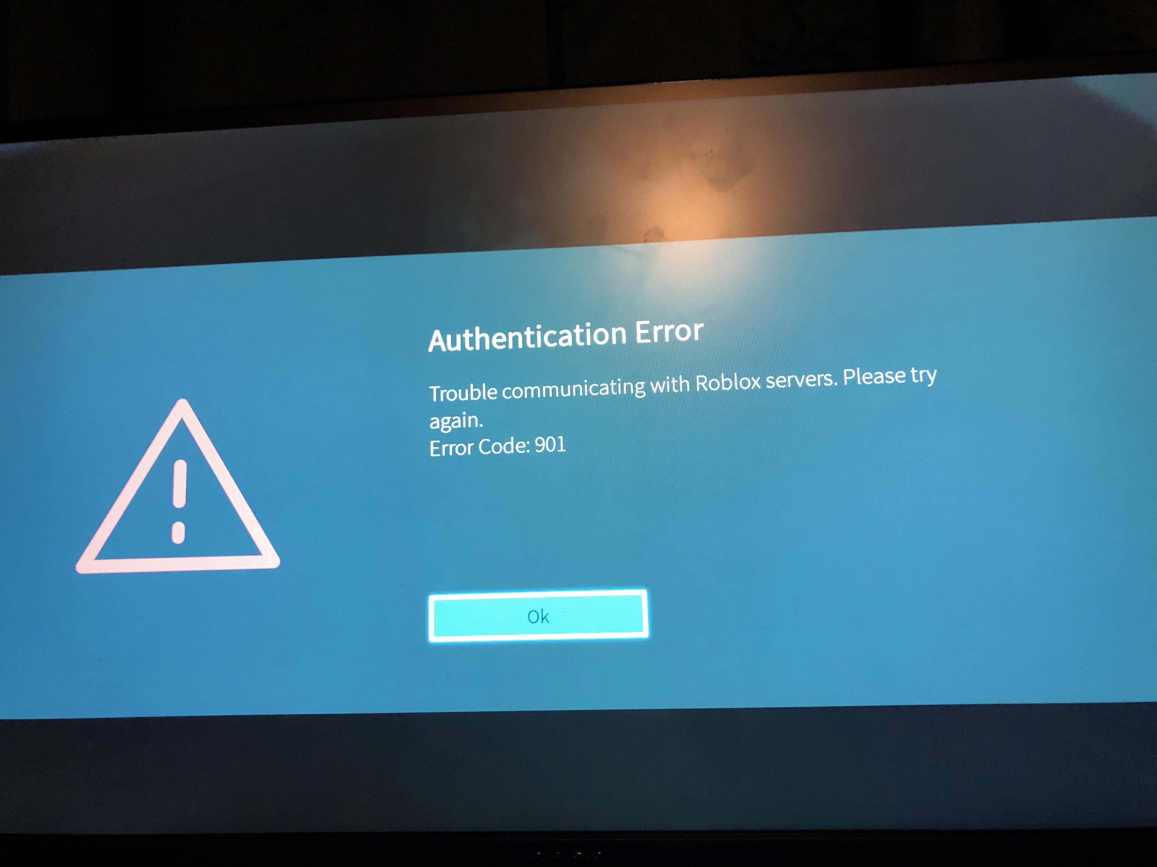 roblox error code 901 roblox error code 901