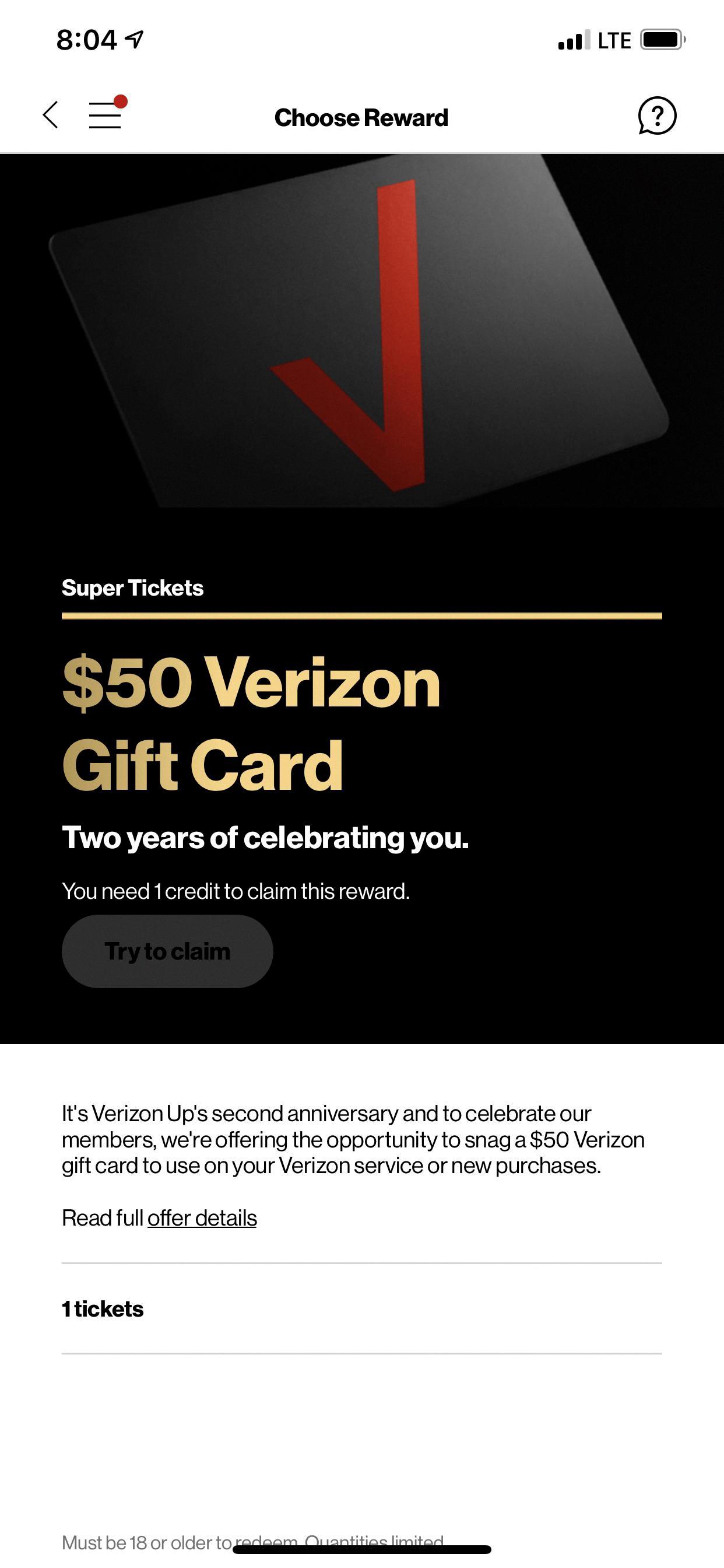 verizon gift card verizon gift card