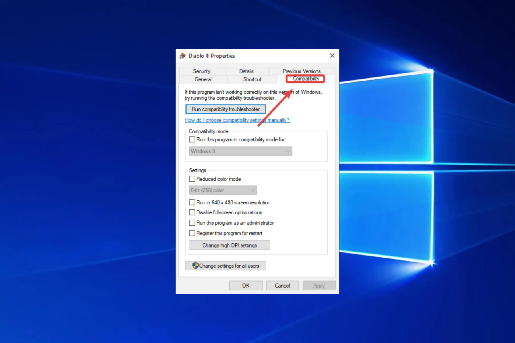 How To Disable Full-Screen Optimization on Windows? 2 How To Disable Full-Screen Optimization on Windows? 1