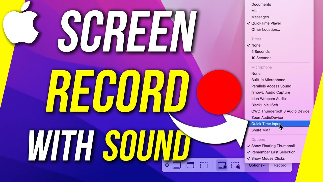 How to Do Screen Recording on QuickTime with Internal Audio? 2 How to Do Screen Recording on QuickTime with Internal Audio? 1