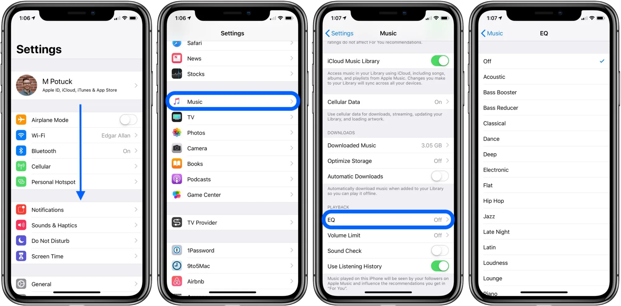 How to Turn On EQ on iPhone? 2 How to Turn On EQ on iPhone? 1
