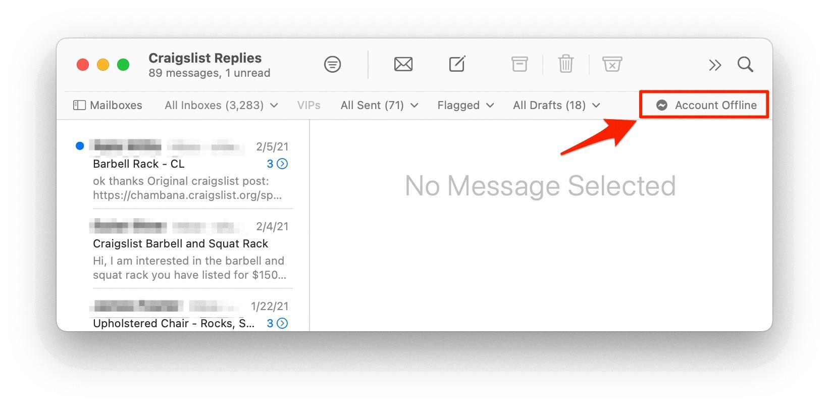icloud imap server offline icloud imap server offline