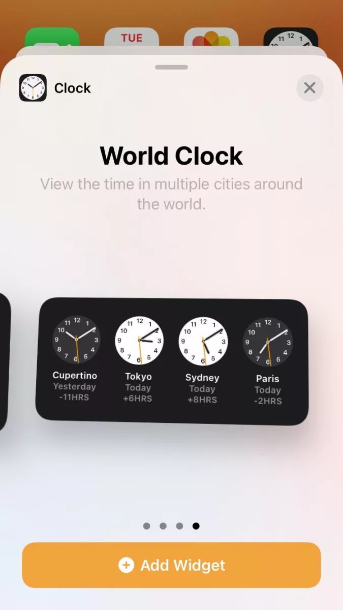 How to Set Up Dual Time Zones on Your iPhone Lock Screen 5 How to Set Up Dual Time Zones on Your iPhone Lock Screen 4