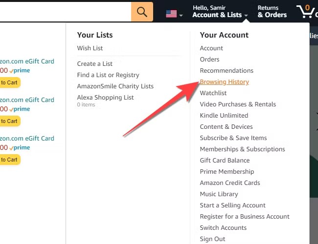 How Do I Find My Search History On Amazon? 2 Accessing Your Amazon Search History