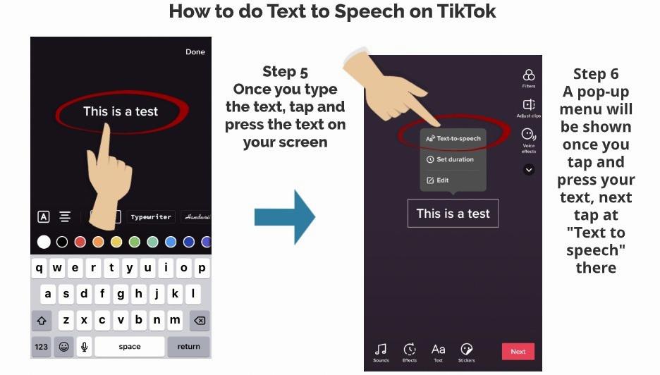 how to do text to speech on tiktok