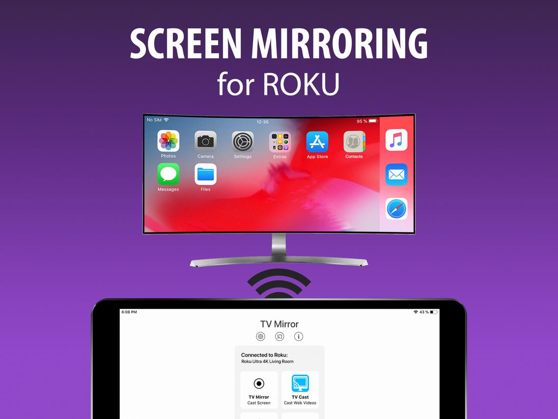 how to screen mirror iphone to roku