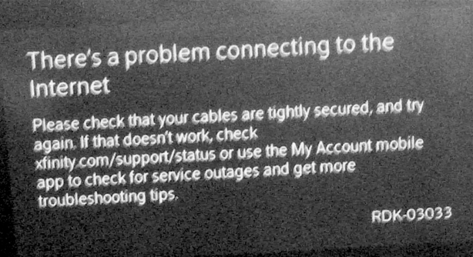 How To Trouble Shoot RDK-03003, RDK-03033 and Other Comcast Xfinity Errors ? 1 comcast