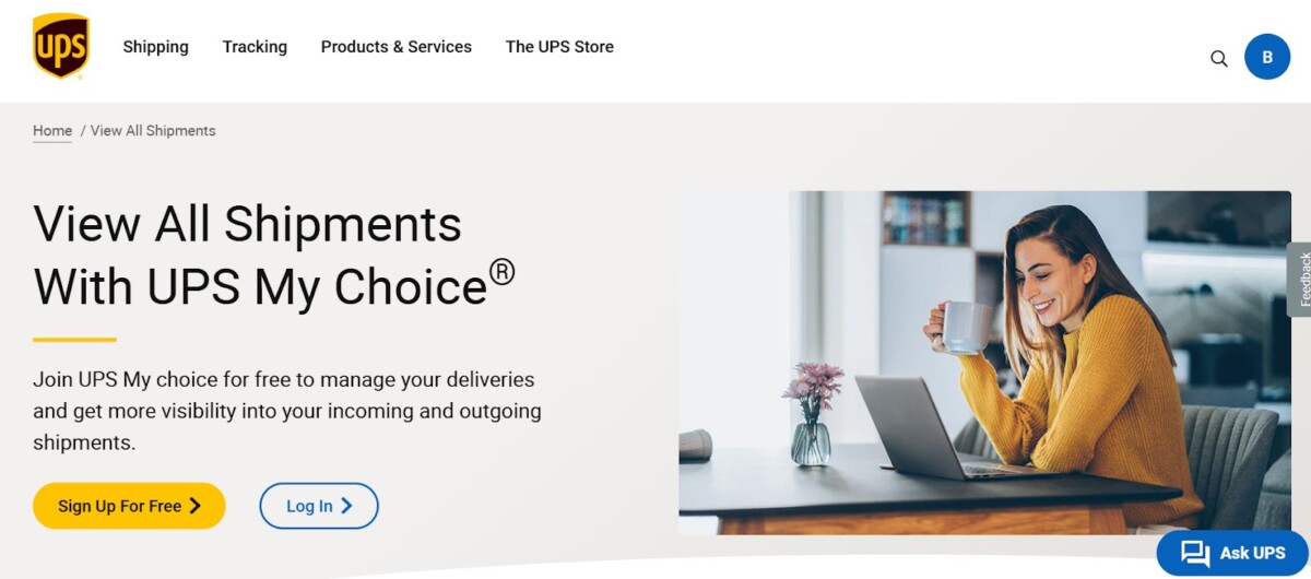 How To Login And Manage UPS My Choice 2 How To Login And Manage UPS My Choice 1