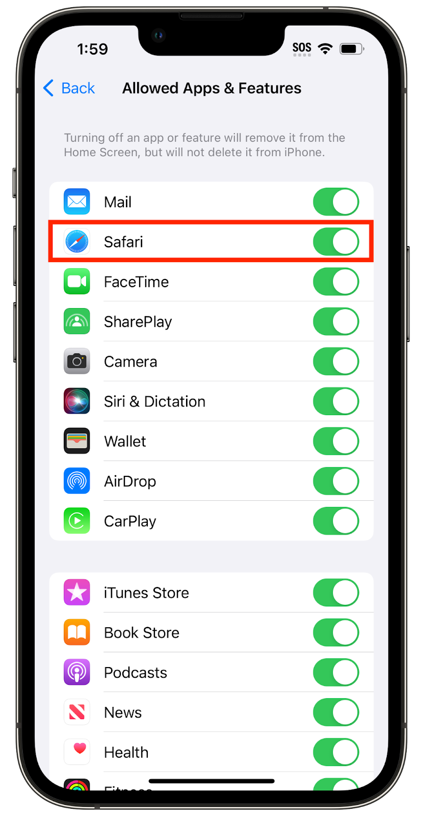Screen Time Always Allowed: How to Whitelist Apps And Websites 3 Always Allowing Safari or Web Browsers