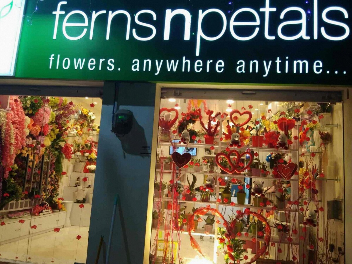 ferns and petals