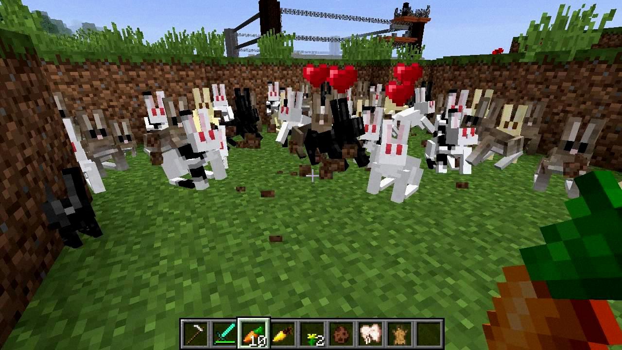 how to tame a rabbit in minecraft