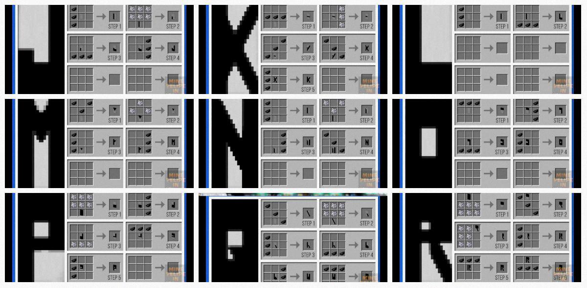 letter banners in minecraft letter banners in minecraft
