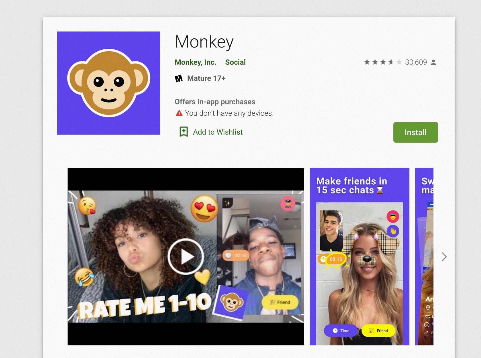 Monkey app dickflash