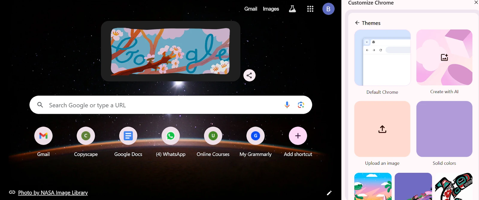 Using Google Chrome’s Customization Options for a Personalized Homepage