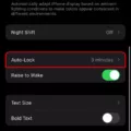 How To Turn Off Auto Lock On Iphone 13