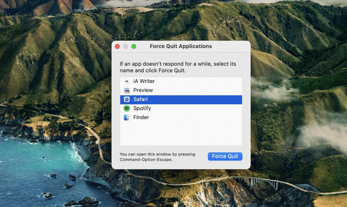 how to force quit safari
