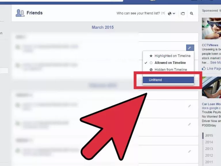 How To Delete Friends On Facebook 13