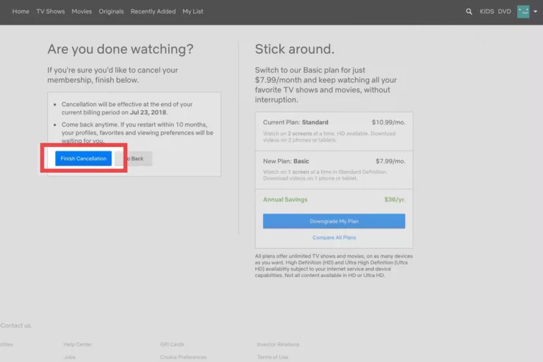 How To Delete Netflix Account 1