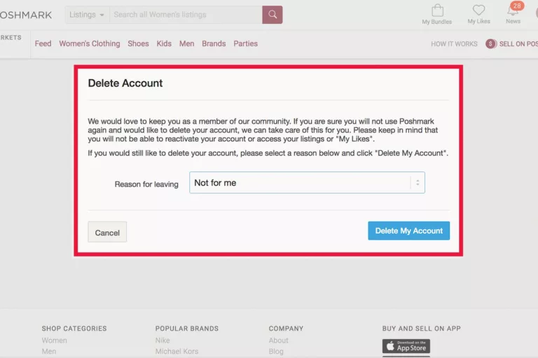 How To Delete Poshmark Account 7