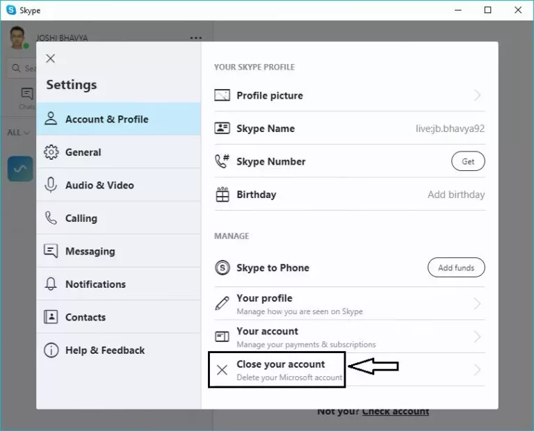 How To Delete Skype Account 14