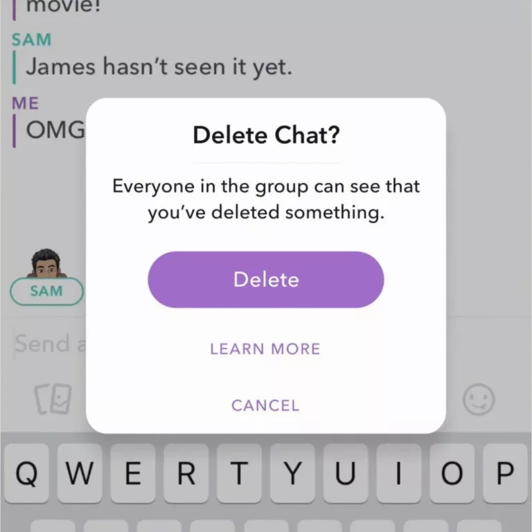 How To Delete Snapchat Messages 7