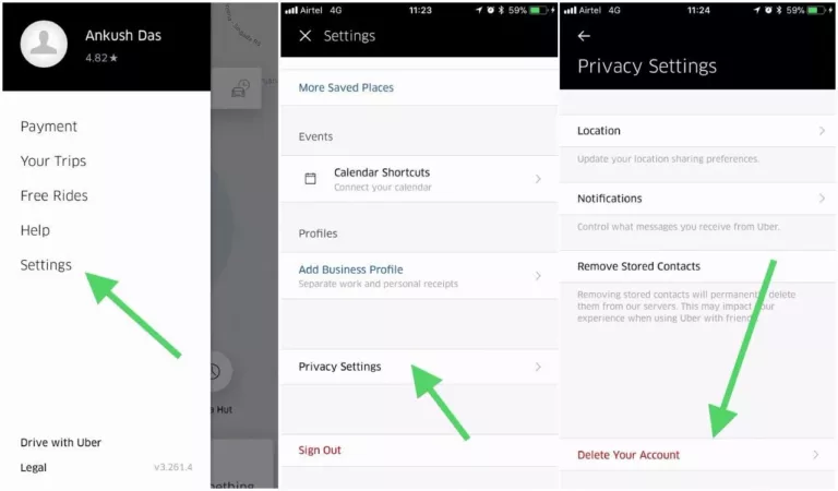 How To Delete Uber Account 3