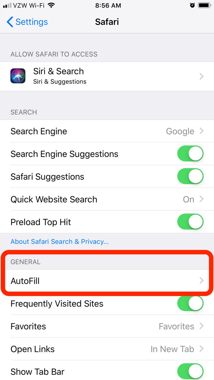 How To Change Autofill On iPhone 7