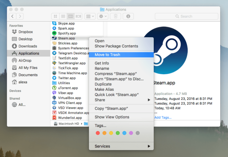 How to Uninstall Steam on Mac 5